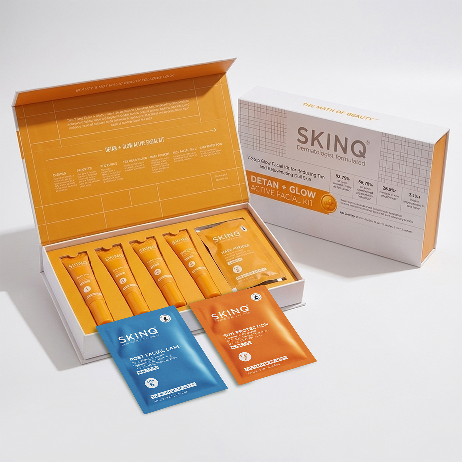 Detan + Glow Active Facial Kit